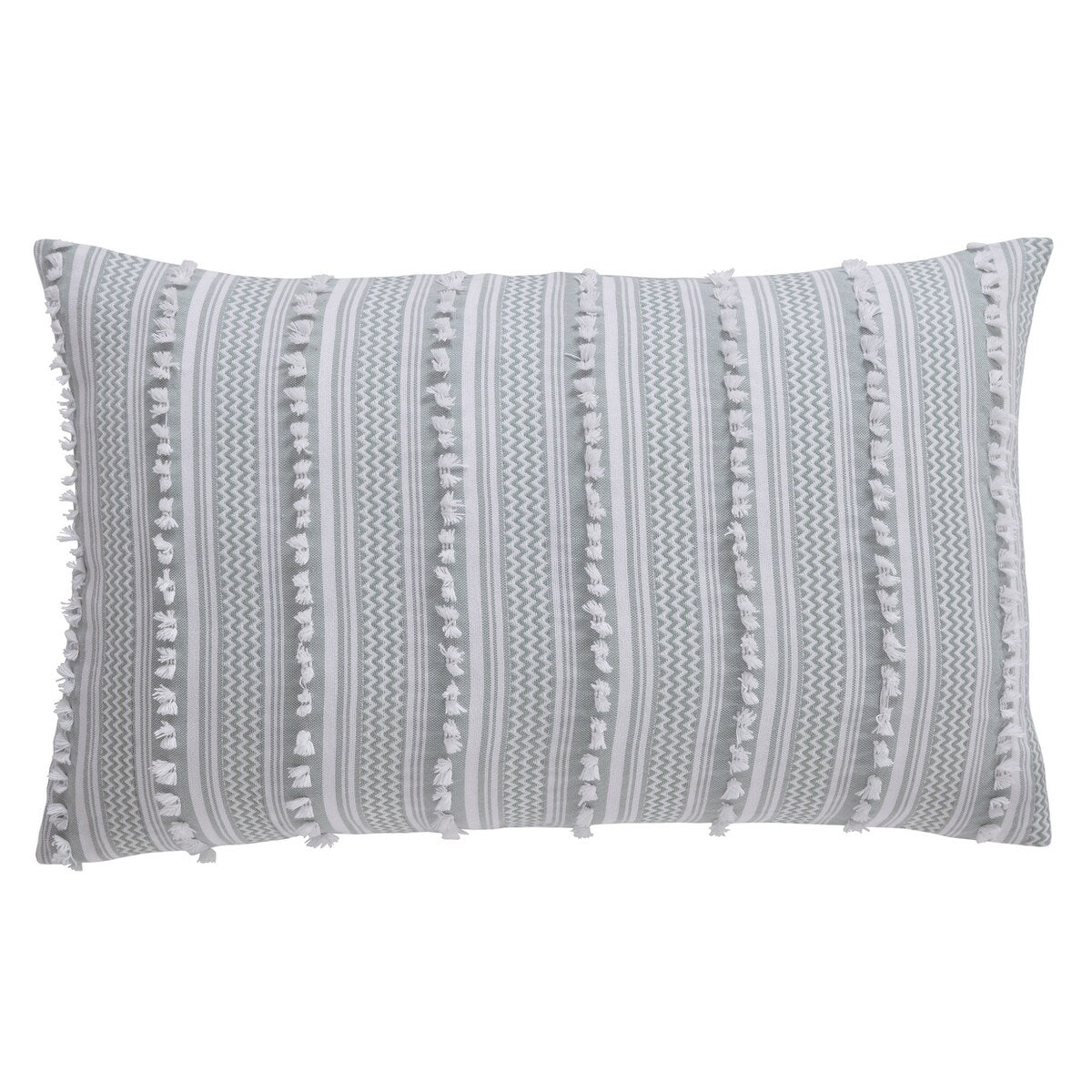 Better Trends Angelique Comforter Set 100% Cotton Tufted Soft Plush Chenille Elegant Stripes Machine Washable & Tumble Dry