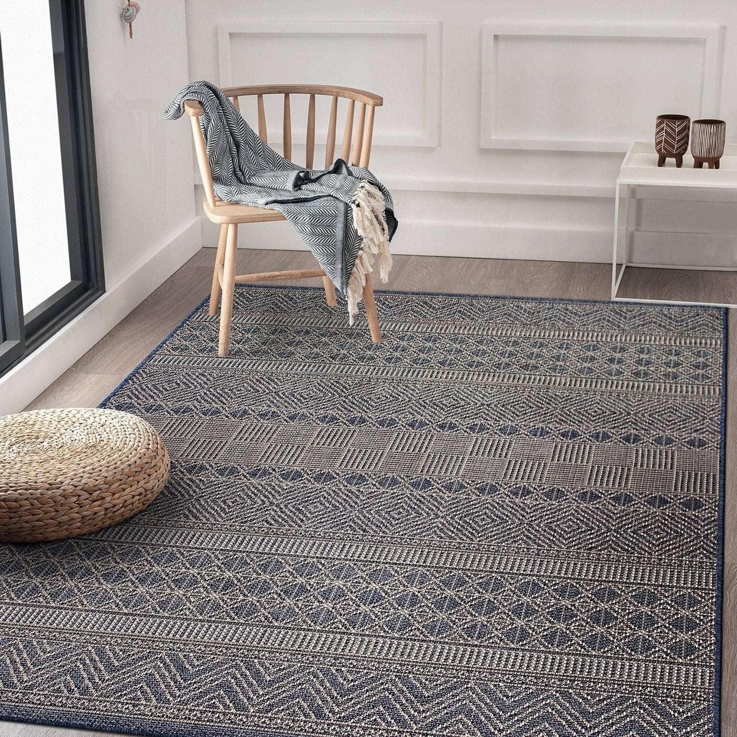 Geometric Bohemian Indoor/Outdoor Area Rug