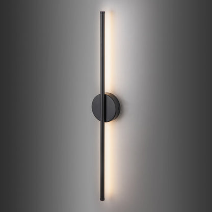 1-Light Black/ Gold/ Nickel Modern Long Linear Strip Wall Sconce Dimmable LED Bathroom Vanity Light