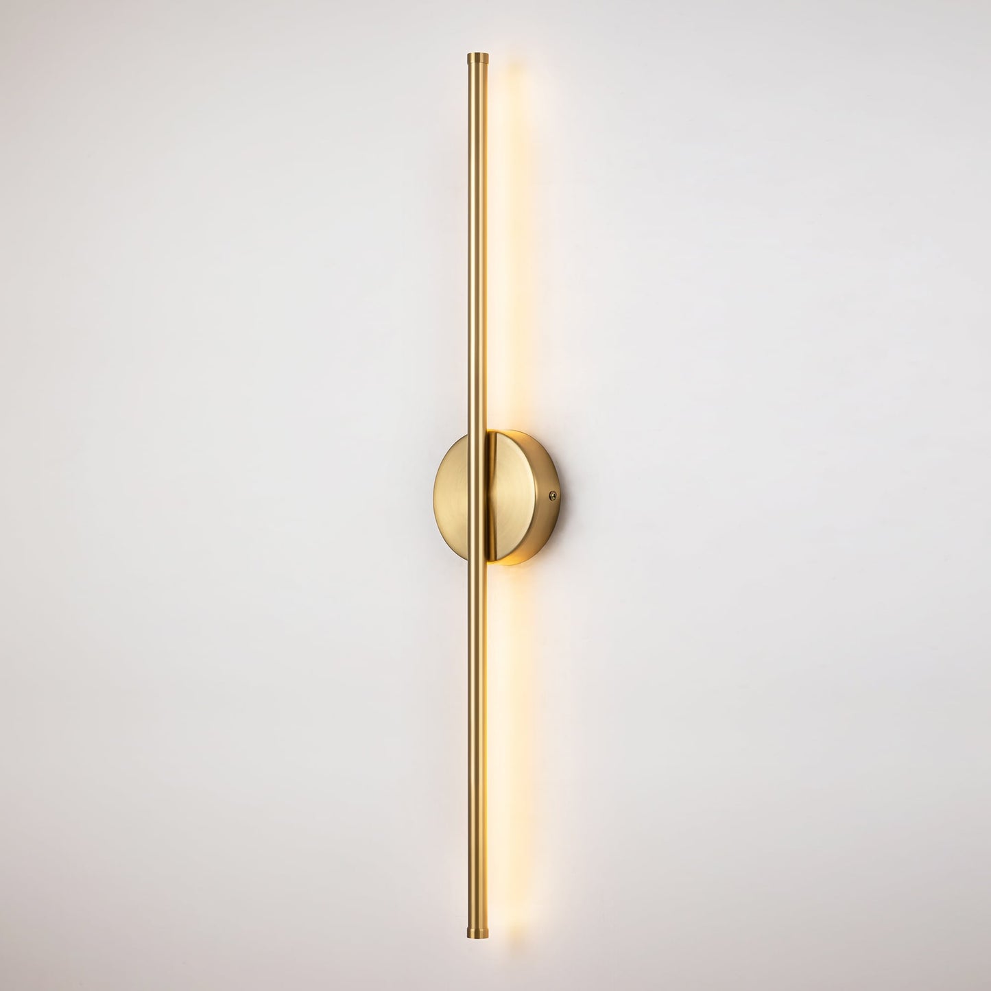 1-Light Black/ Gold/ Nickel Modern Long Linear Strip Wall Sconce Dimmable LED Bathroom Vanity Light