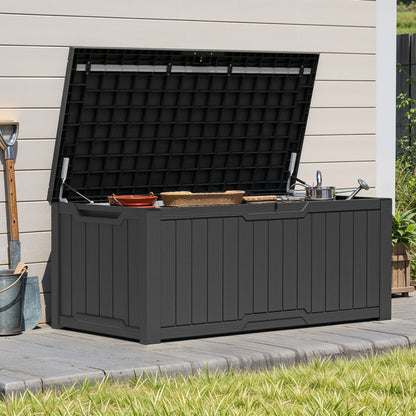 120-260 Gallons Large Resin Water Resistant Lockable Deck Box