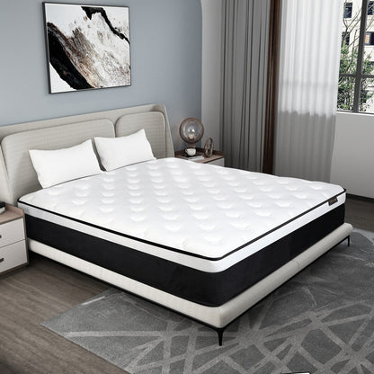 12 Medium Memory Foam Hybrid Mattress in a box