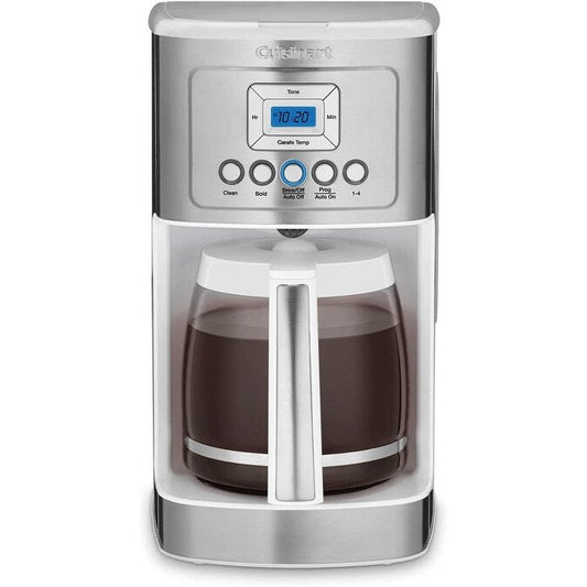 14-Cup Perfectemp Coffee Maker with Glass Carafe, Programmable, Brew Strength Control, 1-4 Cup Setting, White