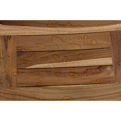 EcoDecors, Bench, Shower Stool, Shower Seat, Shower Chair for Inside Shower, Small Bench, Teak Shower Bench, Shower Foot Rest