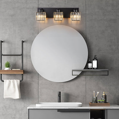 2/3/4/5 Light Bathroom Vanity Light Wall Sconce with Crystal Shade