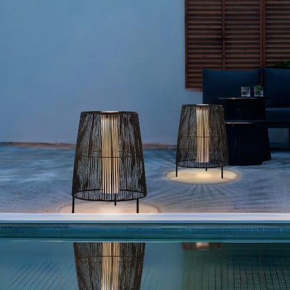 2 Pack Outdoor Solar Light Floor Lamps