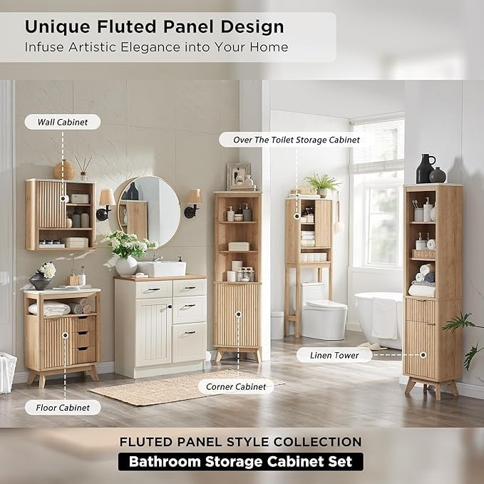 Modern Bathroom Wall Cabinet, Medicine Cabinet, Wall Storage Organizer