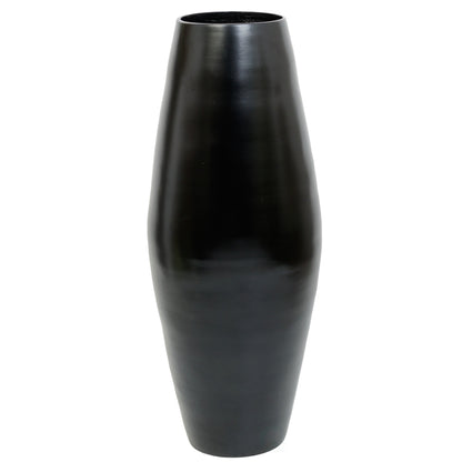 Uniquewise Tall Cylinder Bamboo Floor Vase Decorative Accent for Hotel Lobbies and Spa, Perfect Decor for Living Room or Hallway