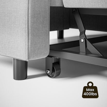 3-in-1 Adjustable Sleeper Sofa Bed, Pull Out Chair Sofa, Convertible Folding Bed for Living Room