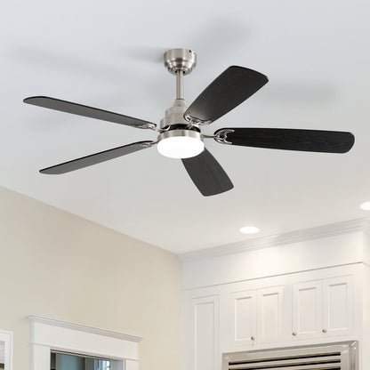 48 and 52 Integrated LED Ceiling Fan with Light and Remote, Reversible DC Motor