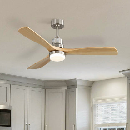 48 and 52 Integrated LED Ceiling Fan with Light and Remote, Reversible DC Motor