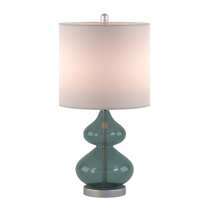 Ellipse Curved Gourd Glass Table Lamp, Set of 2