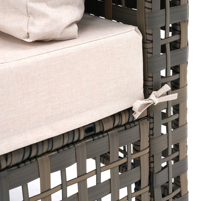 6 - Person Outdoor Sectional Seating Group with Cushions