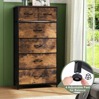 6-drawer Chest Vertical Dresser Storage Tower by Crestlive Products