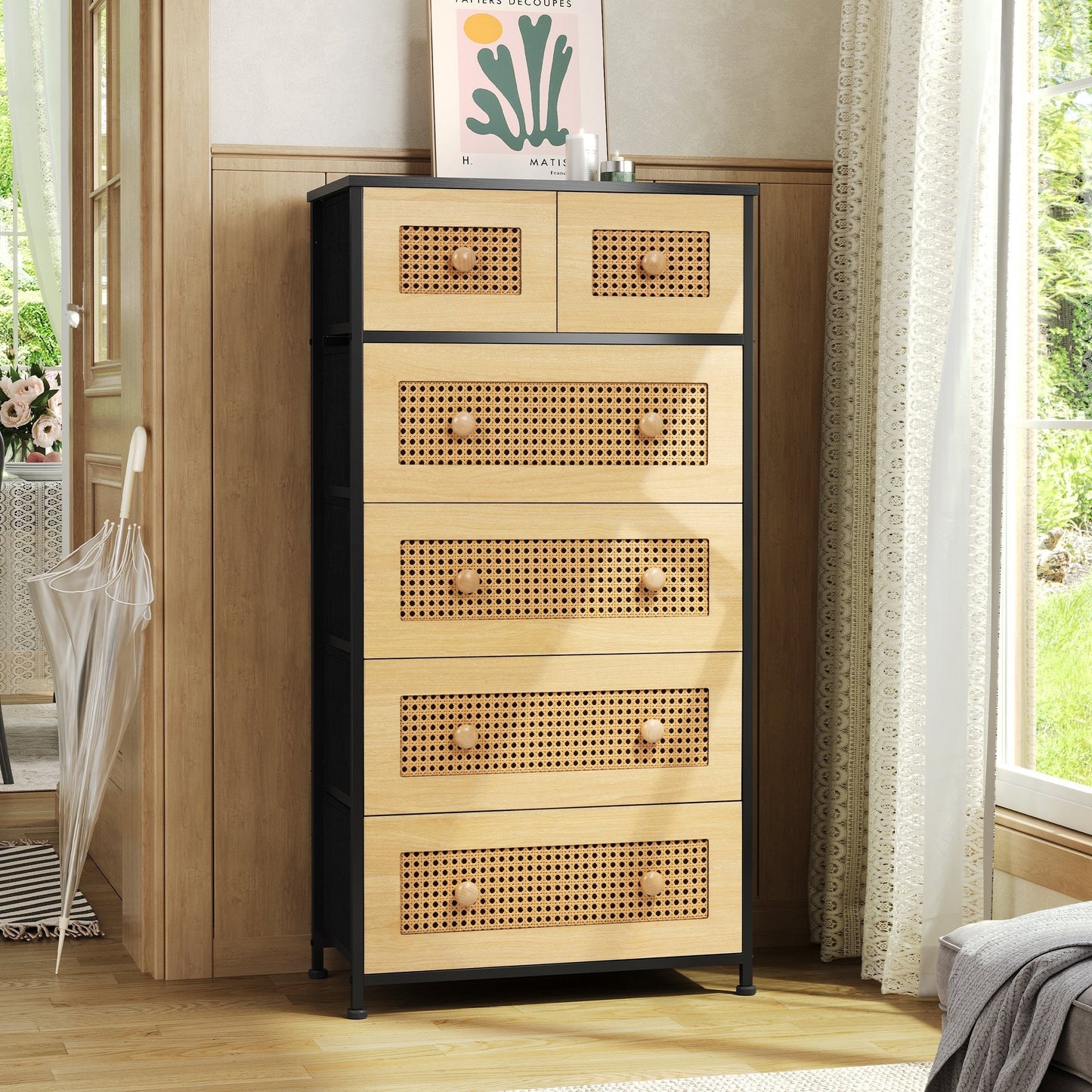 6-drawer Chest Vertical Dresser Storage Tower by Crestlive Products