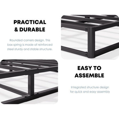 FSCHOS 7 Inch Metal Box Spring, Basics Mattress Foundation, No Legs