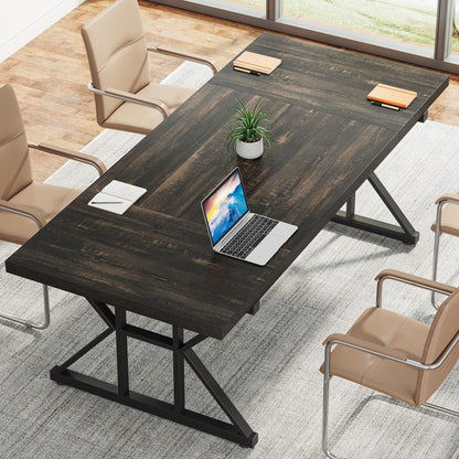 70.8-Inch Executive Desk, Large Computer Office Desk Workstation