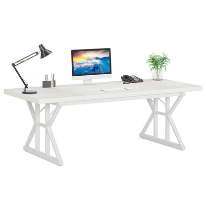 70.8-Inch Executive Desk, Large Computer Office Desk Workstation
