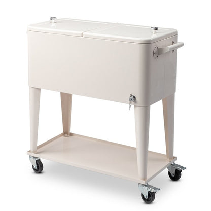 80QT Iron Spray Cooler with Shelf