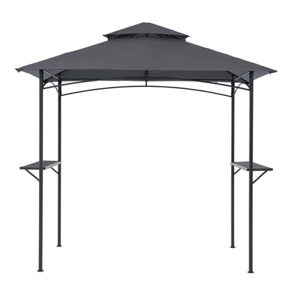 8' x 5' Outdoor Rainproof Grill Gazebo With Double Layer Vented Design