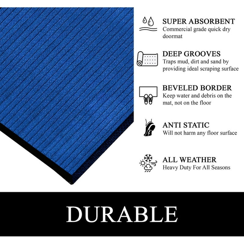 A1HC New Durable and Versatile Polypropylene Rubber Door Mat All Weather Inside Outside Door Mat
