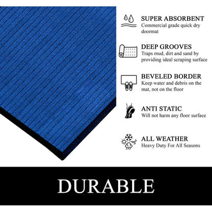 A1HC New Durable and Versatile Polypropylene Rubber Door Mat All Weather Inside Outside Door Mat