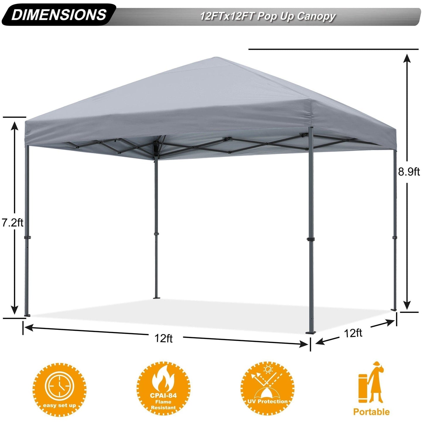 ABCCANOPY Durable Easy Pop up Canopy Tent Outdoor canopy tent