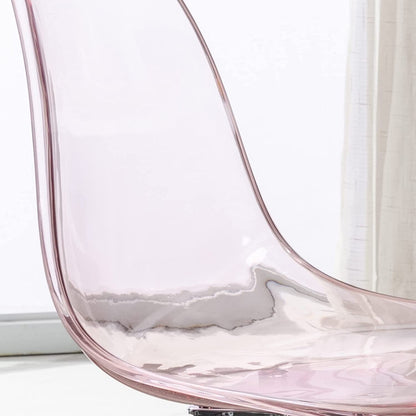 Acrylic Swivel adjustable height Armless Home office Rolling Chair