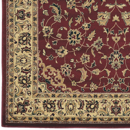 Admire Home Living Caroline Traditional Floral Sarouk Pattern Area Rug