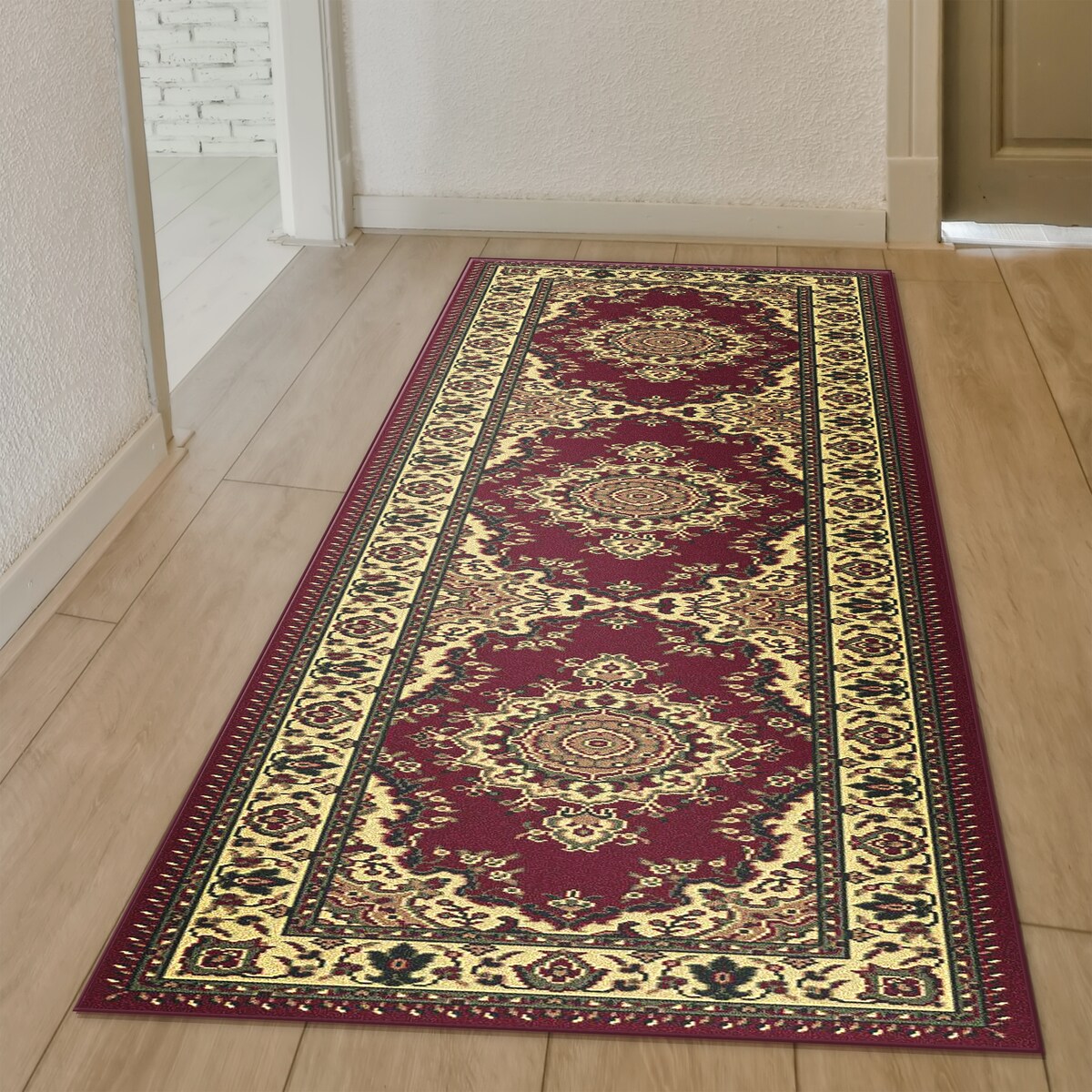 Admire Home Living Caroline Traditional Medallion Area Rug
