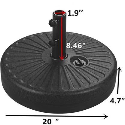 Ainfox 10ft Patio Umbrella with Lights Outdoor Solar Umbrella without Base