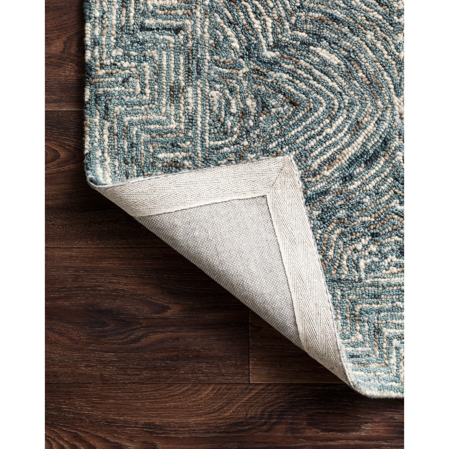 Alexander Home Aspen Denim Wool Hand-tufted Contemporary Area Rug