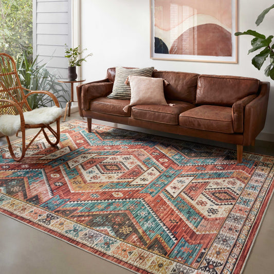 Alexander Home Escalante Printed Southwestern Aztec Area Rug