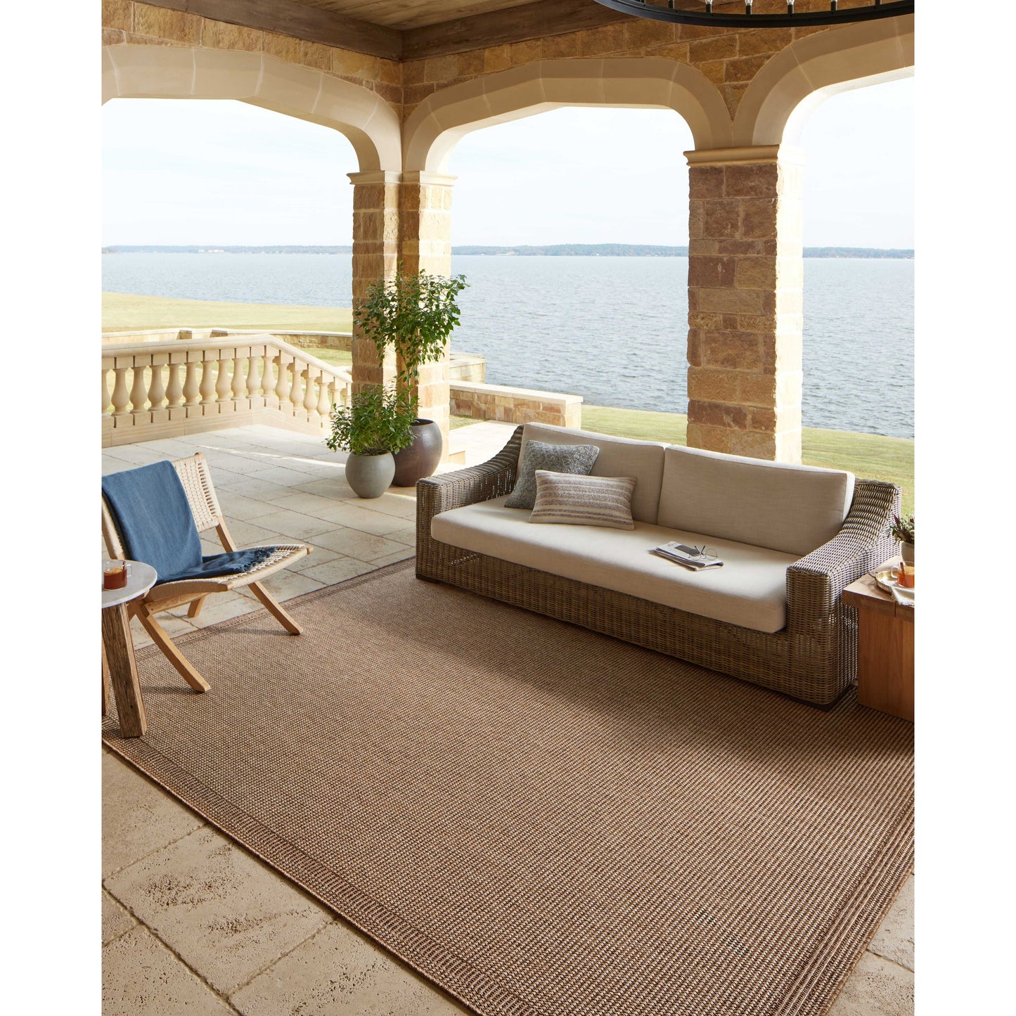 Alexander Home Hampton Natural Indoor/Outdoor Area Rug