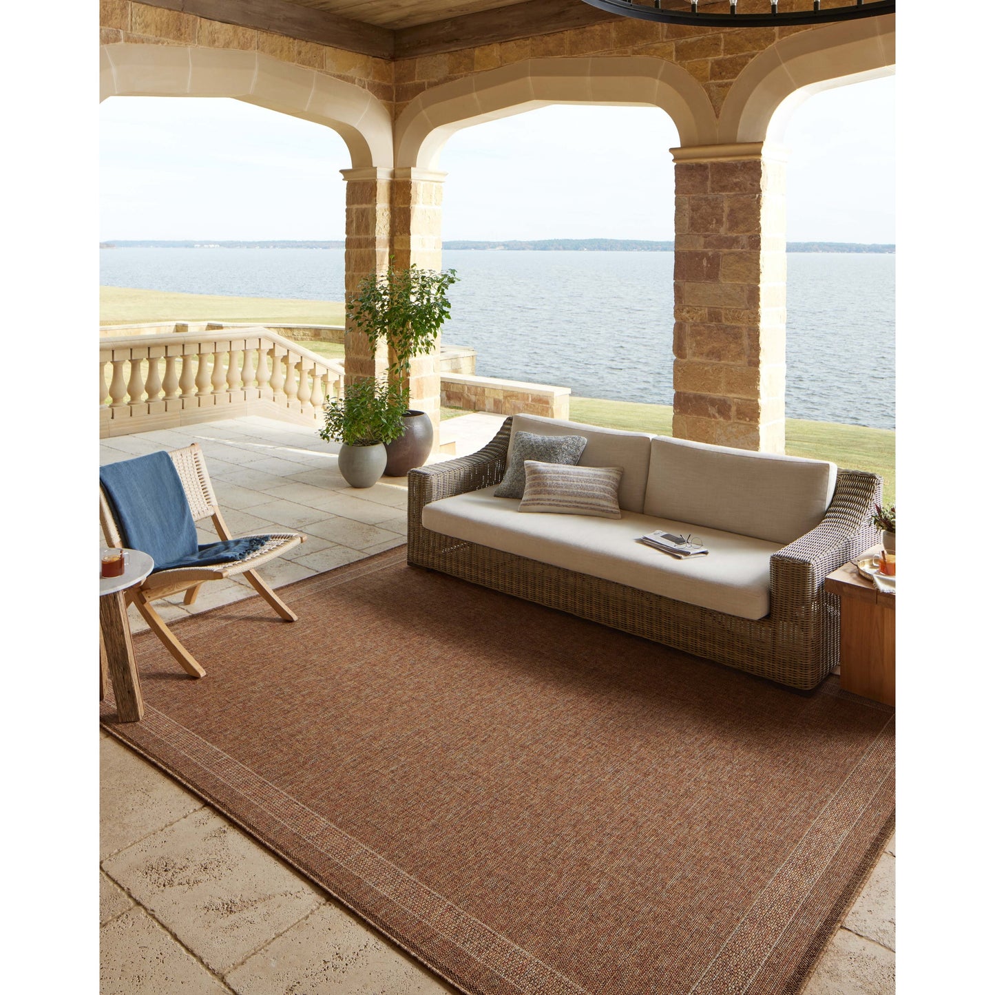 Alexander Home Hampton Natural Indoor/Outdoor Area Rug