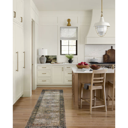 Alexander Home Isabelle Olive Tone Oriental Pattern Printed Area Rug