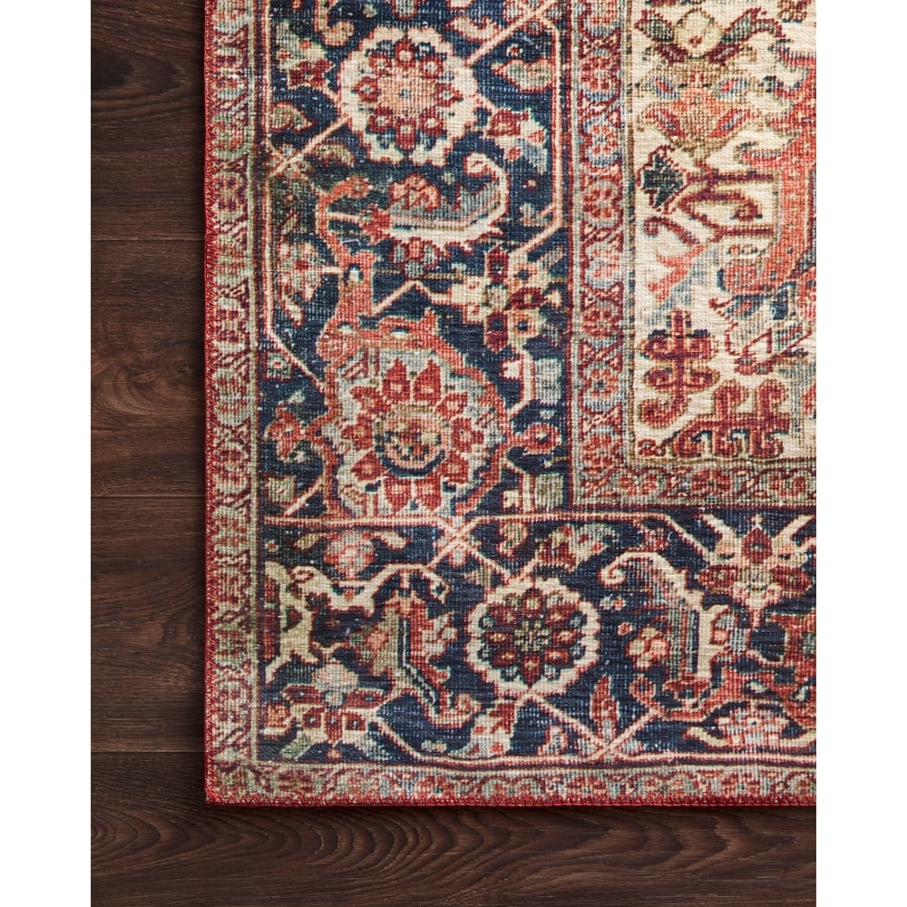 Alexander Home Isabelle Traditional Vintage Border Printed Area Rug