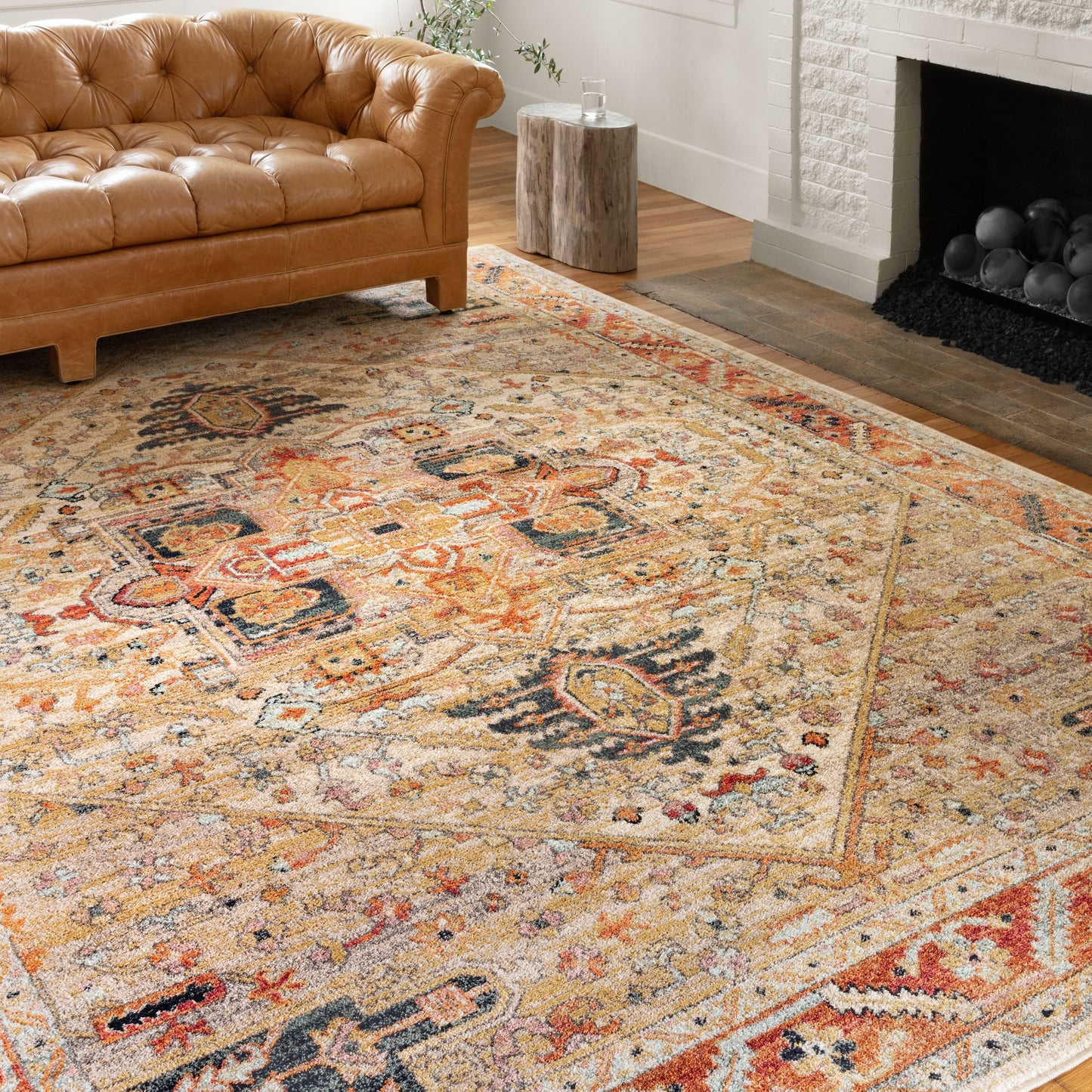 Alexander Home Luxe Antiqued Distressed Boho Area Rug