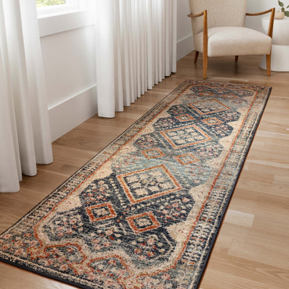 Alexander Home Luxe Ornate Antiqued Distressed Area Rug