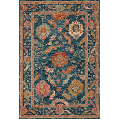 Alexander Home Megan Floral Hand-Hooked 100% Wool Area Rug