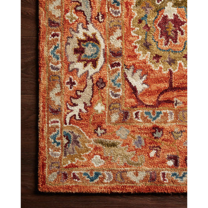 Alexander Home Megan Floral Hand-Hooked 100% Wool Area Rug