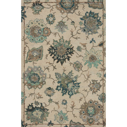 Alexander Home Megan Floral Hand-Hooked 100% Wool Area Rug