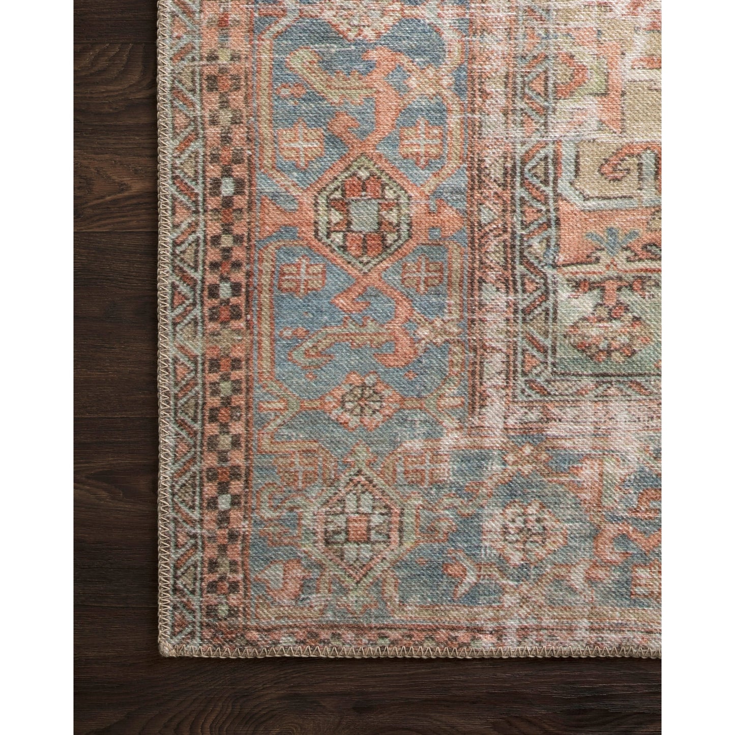 Alexander Home Tremezzina Printed Distressed Geometric Area Rug