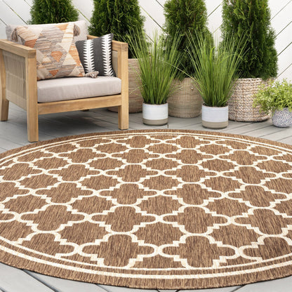 Exo Coastal Geometric Indoor/Outdoor Area Rug