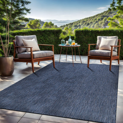 Aloha Washable Solid Indoor Outdoor Area Rug Patio Deck Living Room
