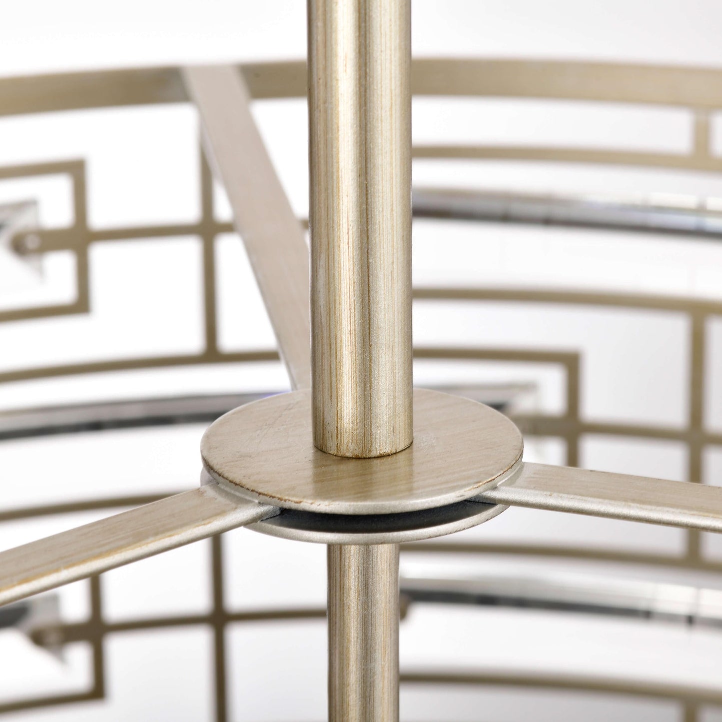 Anita Drum Shade Chandelier with Clear Glass Prism