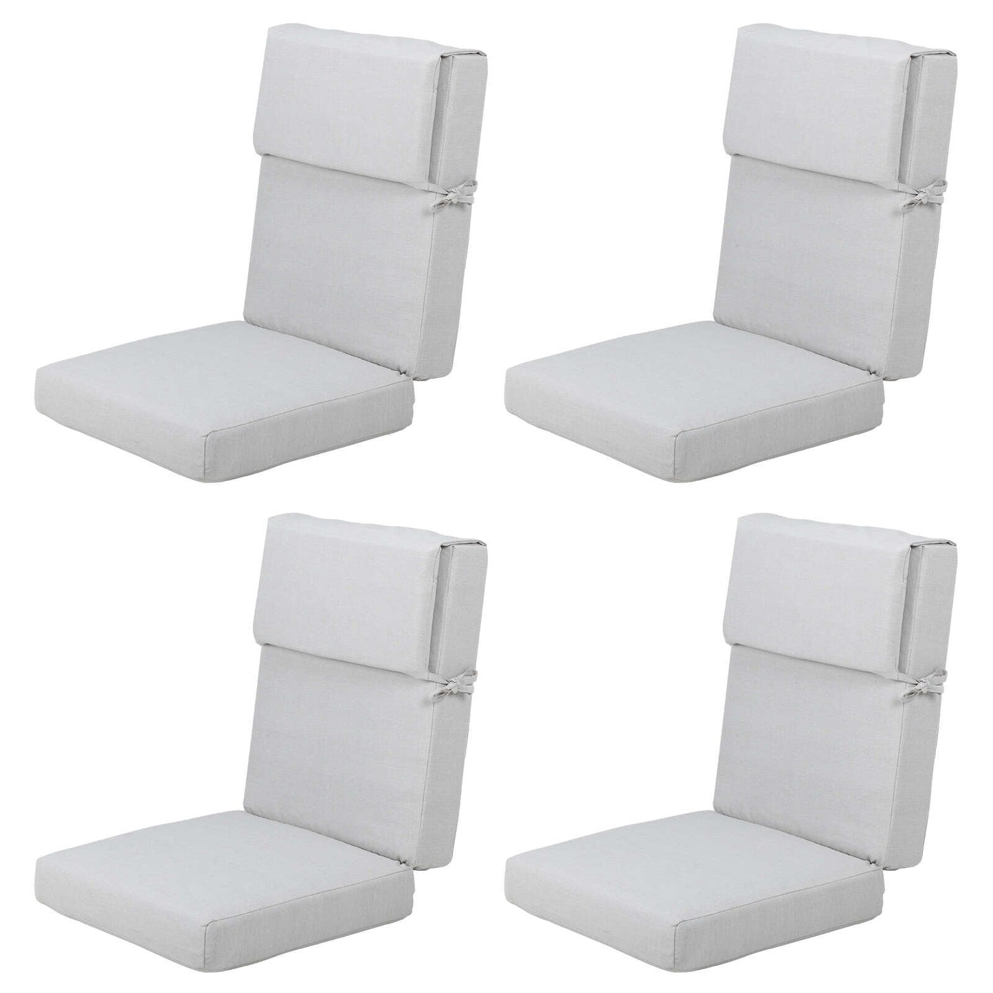 Aoodor Patio High Back Chair Cushions Set of 4, 46x21x4 Inches(Only Cushions)