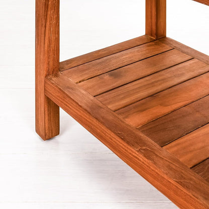 Aurora Home Indonesian Teak Shower Table/Bench