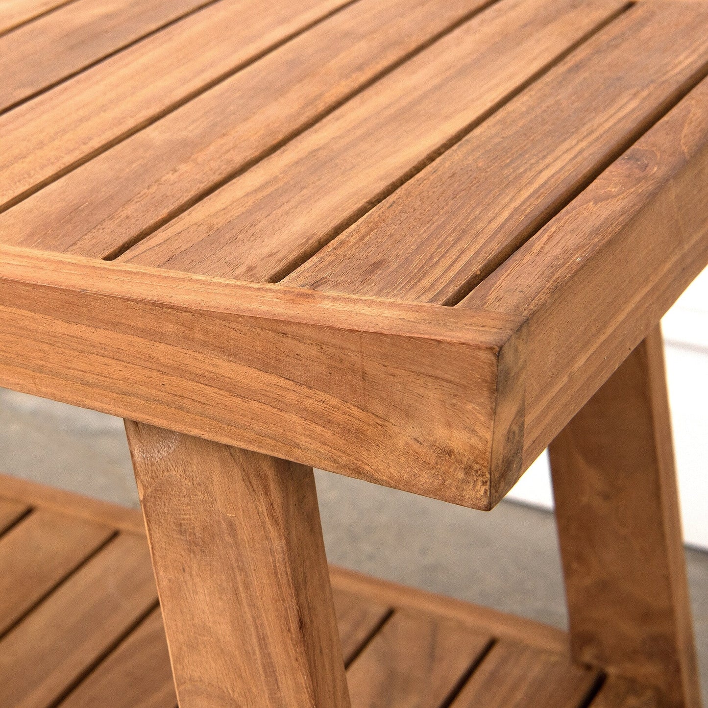 Aurora Home Indonesian Teak Shower Table/Bench