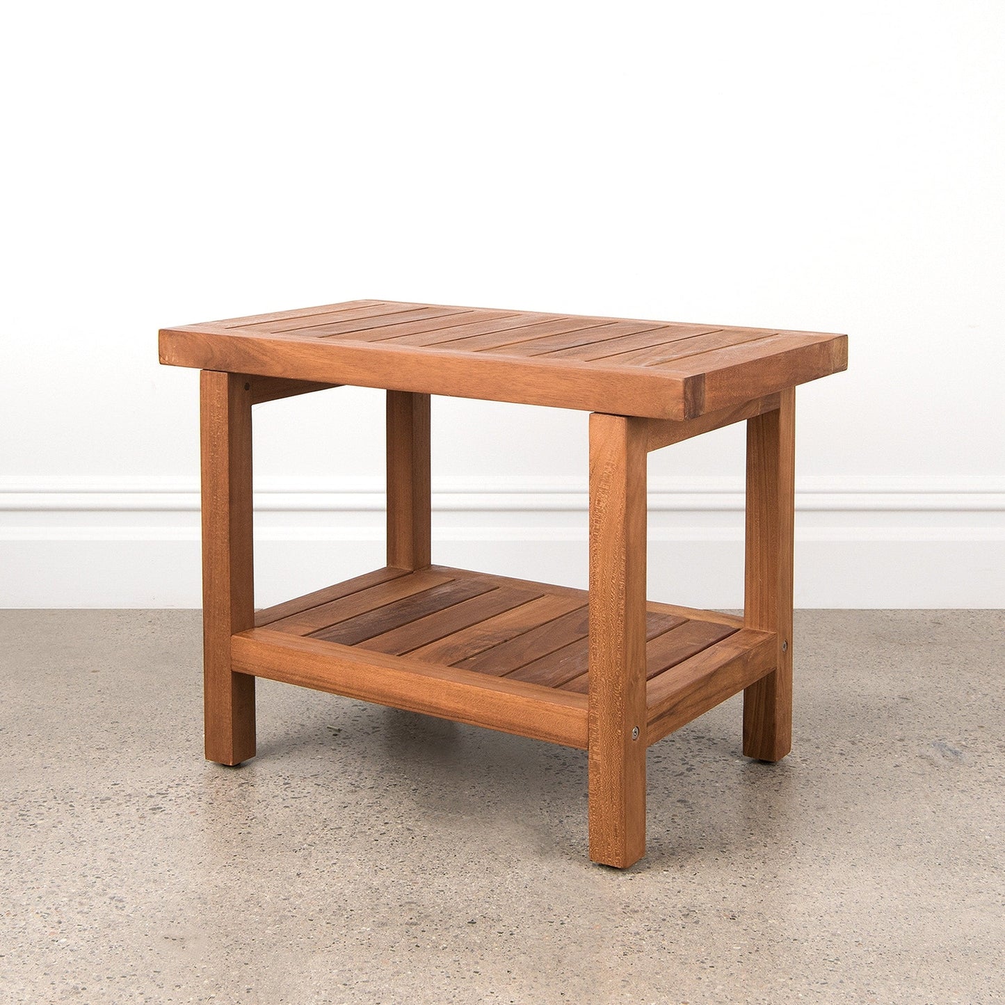Aurora Home Indonesian Teak Shower Table/Bench
